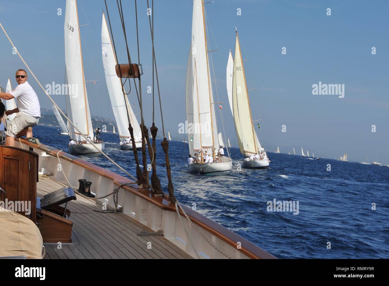 Oriander an der Startline, Voiles 2011 Stockfoto