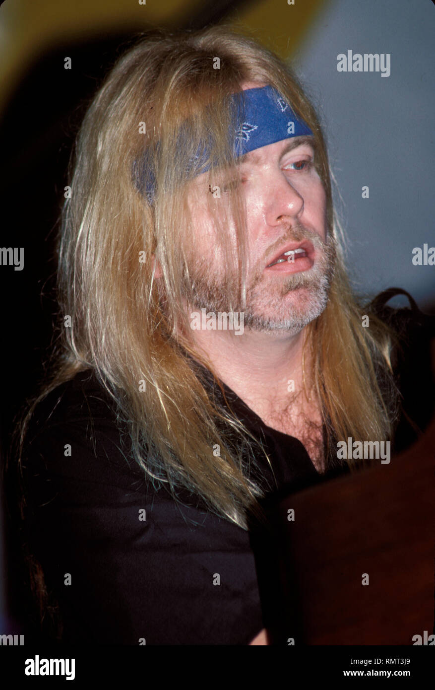 Gregg Allman ist gezeigt, die 'live' im Konzert mit der Gregg Allman Band. Stockfoto