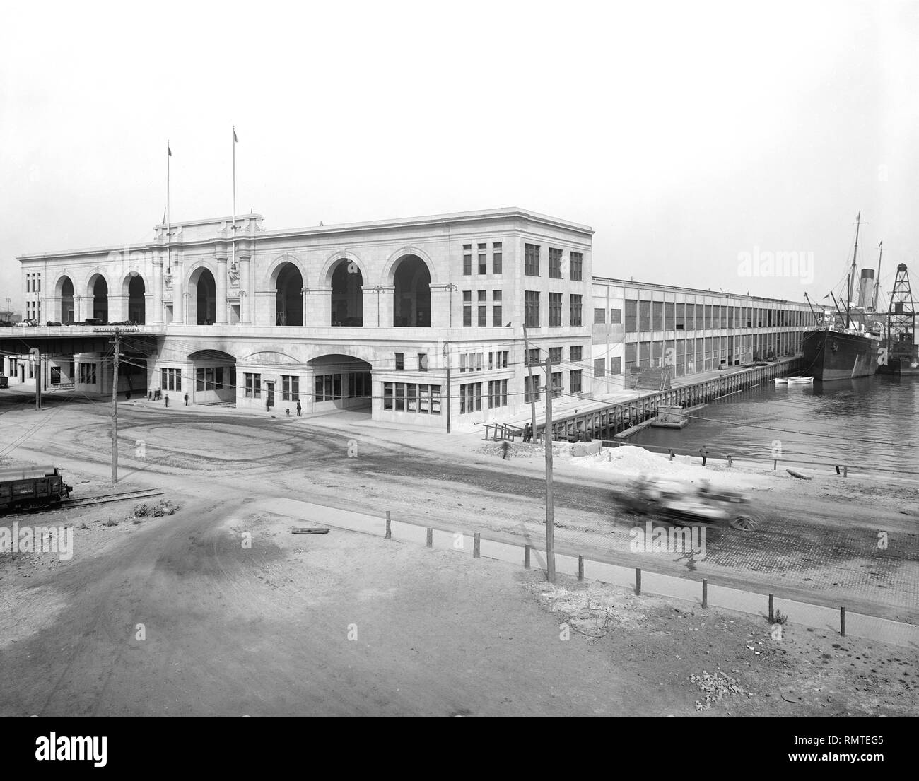 Commonwealth Pier, South Boston, Massachusetts, USA, Detroit Publishing Company, 1910, Stockfoto