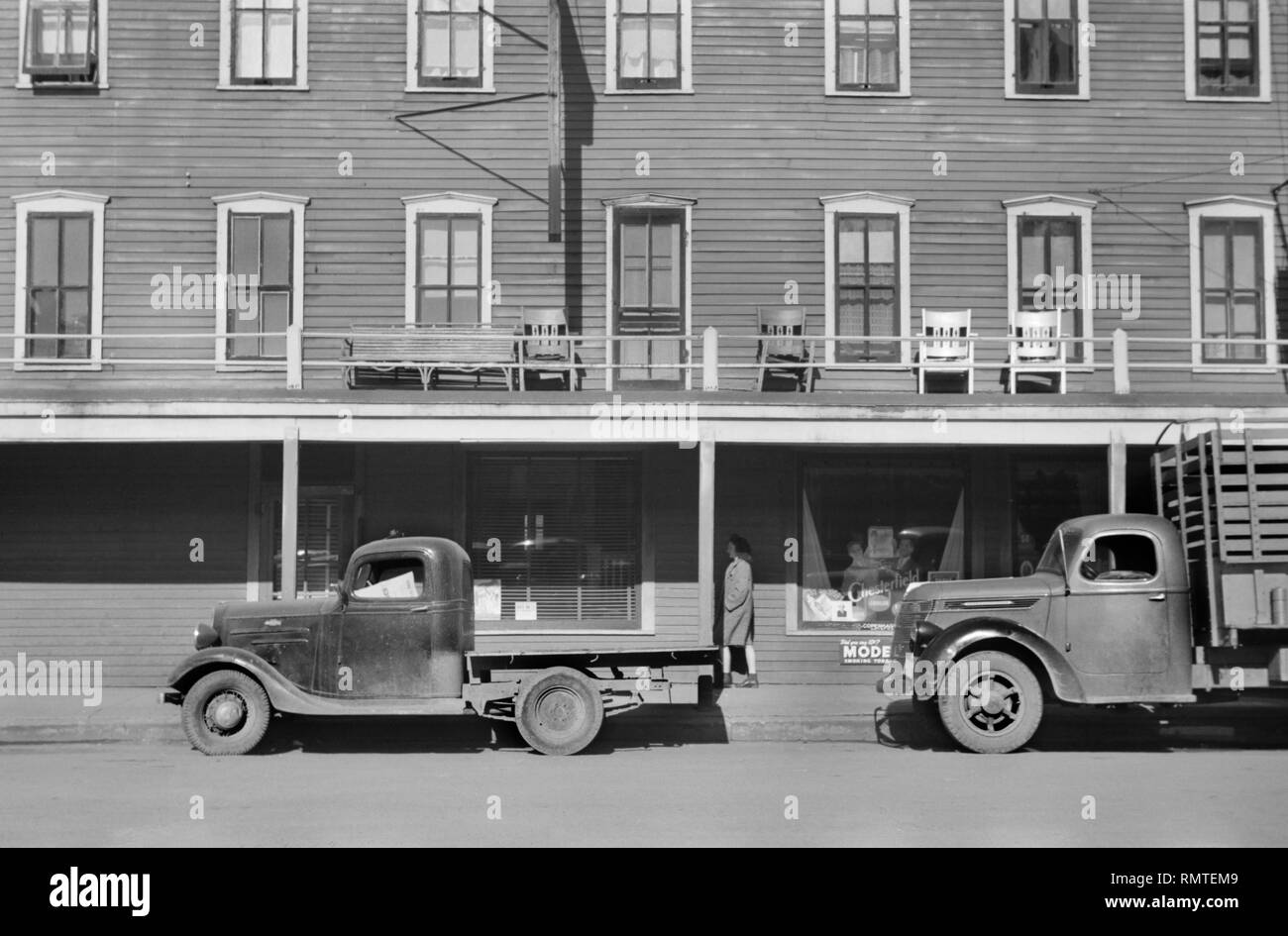 Hotel, Aberdeen, South Dakota, USA, John Vachon, Farm Security Administration, November 1940 Stockfoto