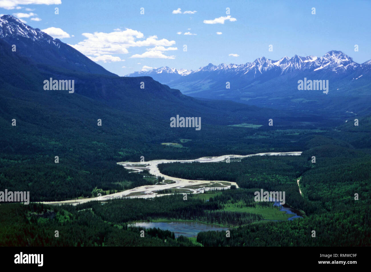 Der Yoho National Park vom Jäger Lookout, Alberta, Kanada Stockfoto