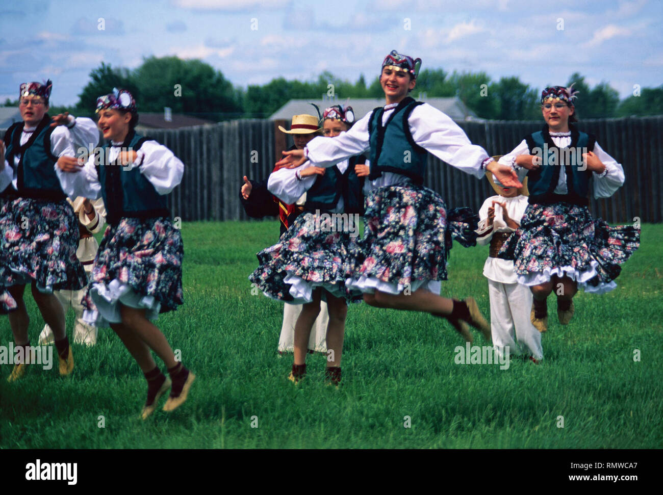 Ukrainische Tanzgruppe, Saskatchewan, Kanada Stockfoto