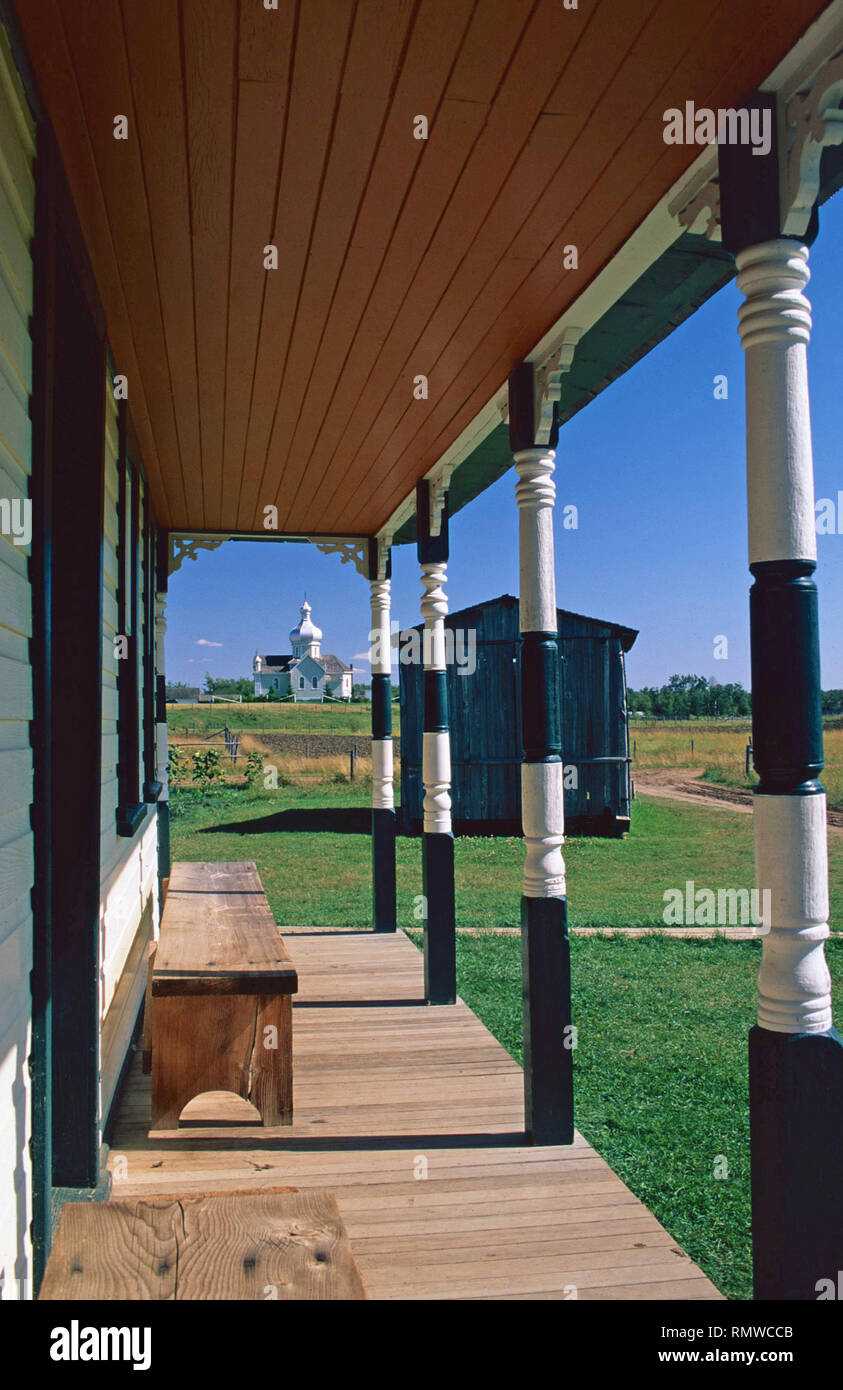 Die yurko Haus, ukrainische Kultur Zentrum, Alberta, Kanada Stockfoto