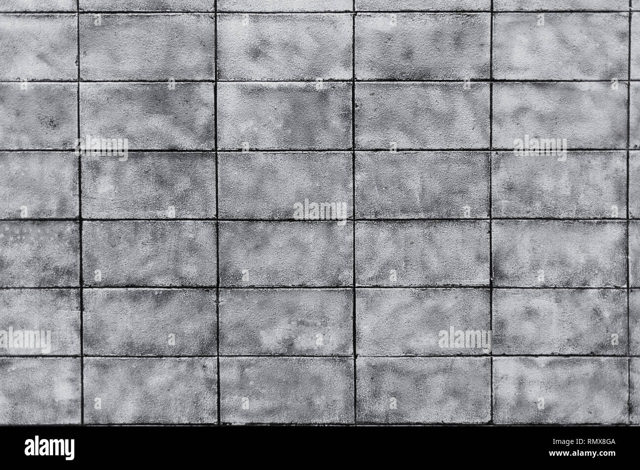 Alten grunge Beton Zement block Wand Kunst Dekoration Stockfoto
