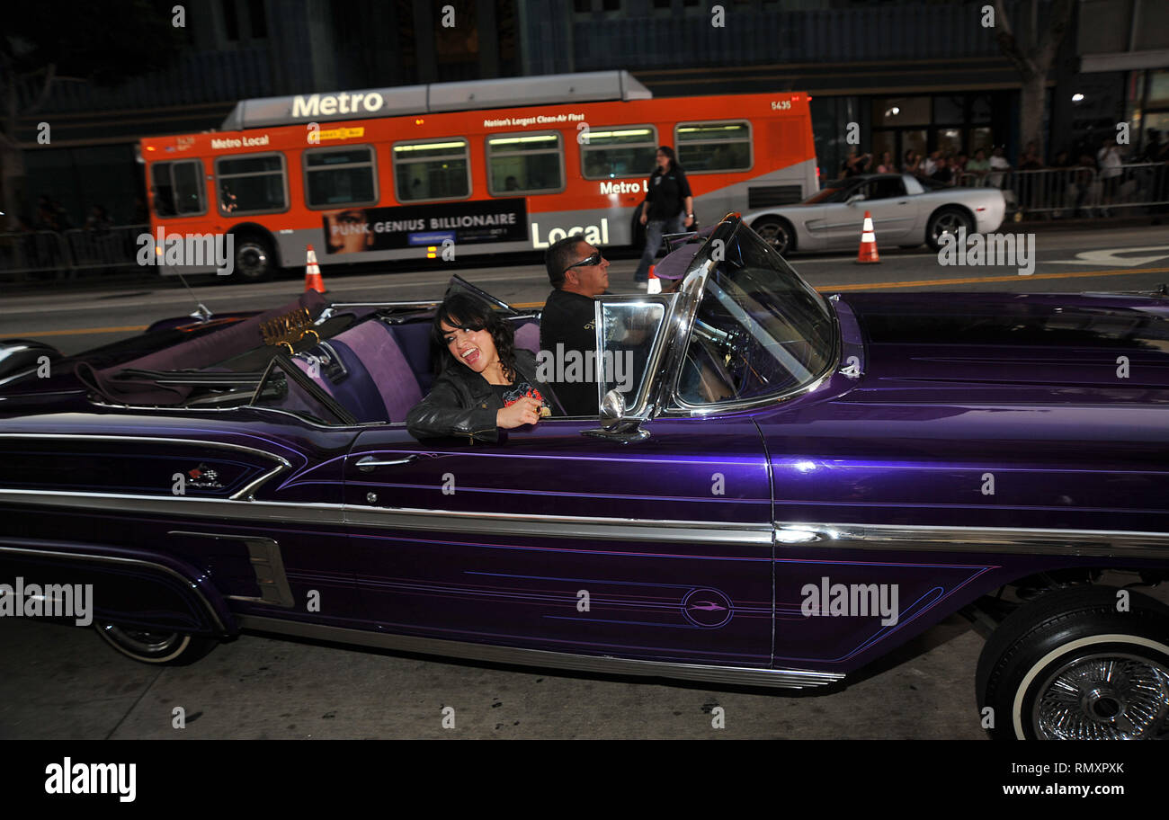 Michelle Rodriguez Machete Premiere im Orpheum Theater in Los Angeles. MichelleRodriguez 47 Veranstaltung in Hollywood Leben - Kalifornien, Roter Teppich und backstage, Film Stars, TV Stars, Musik, Promis, Topix, Bestof, Kunst, Kultur und Unterhaltung, Fotografie, Anfrage tsuni@Gamma-USA.com, Kredit Tsuni/USA, Zubehör Verschleiß von Menschen zum Ereignis. Schuhe, Schmuck, Ring, Ohrring, Tasche Ambiente und andere. Ab 2010 Stockfoto