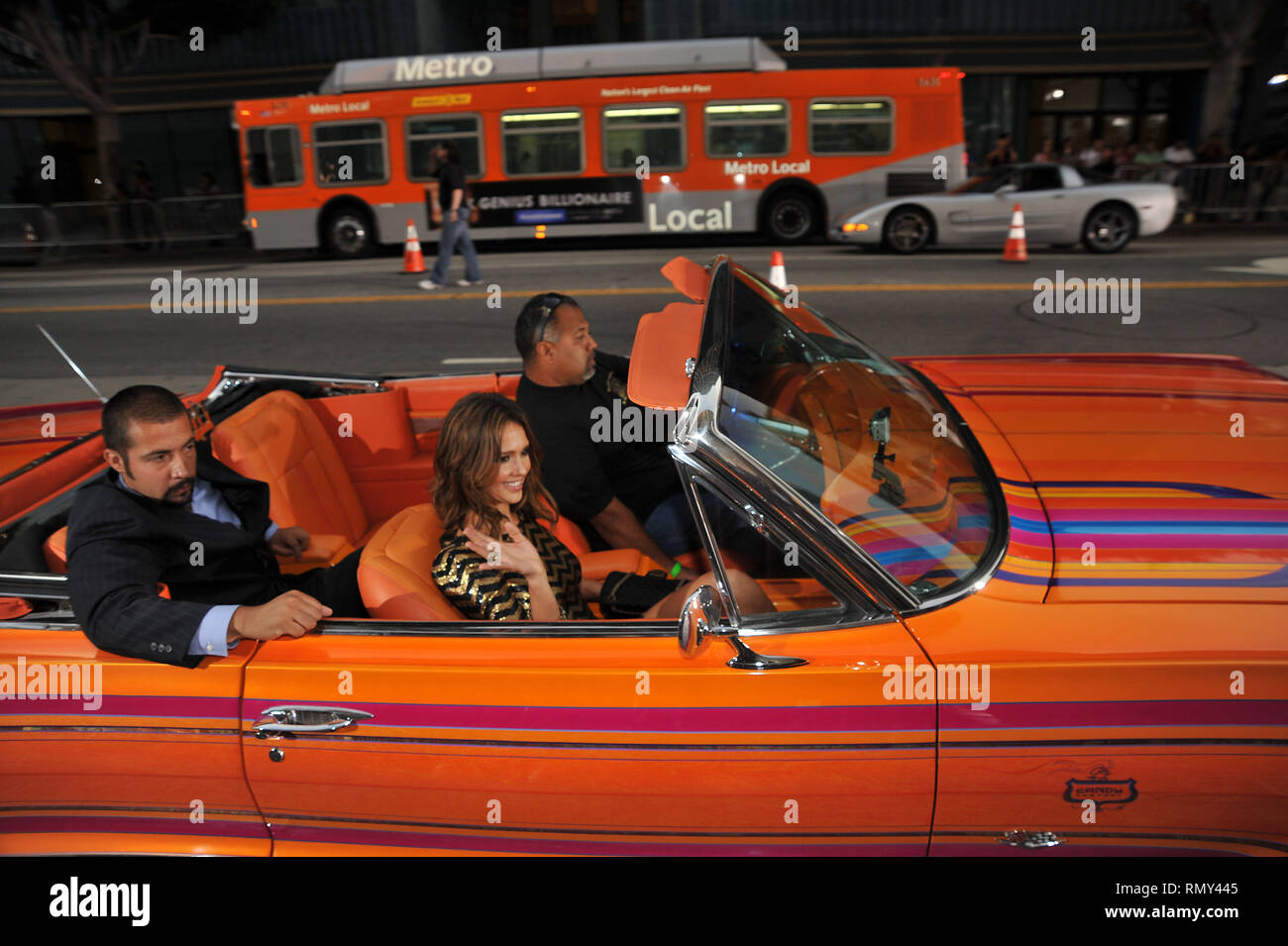Jessica Alba Machete Premiere im Orpheum Theater in Los Angeles. JessicaAlba 46 Veranstaltung in Hollywood Leben - Kalifornien, Roter Teppich und backstage, Film Stars, TV Stars, Musik, Promis, Topix, Bestof, Kunst, Kultur und Unterhaltung, Fotografie, Anfrage tsuni@Gamma-USA.com, Kredit Tsuni/USA, Zubehör Verschleiß von Menschen zum Ereignis. Schuhe, Schmuck, Ring, Ohrring, Tasche Ambiente und andere. Ab 2010 Stockfoto