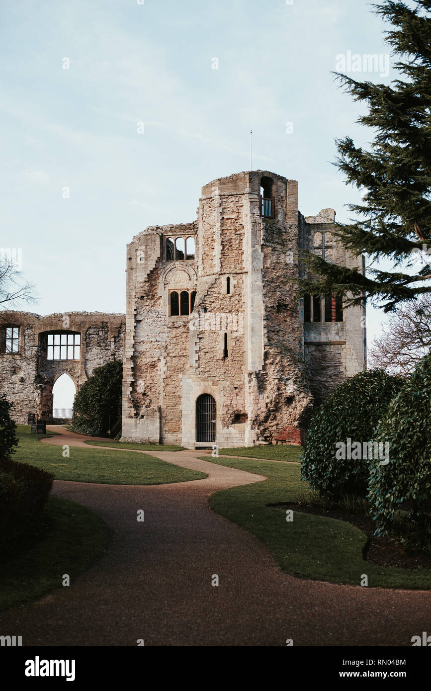 Ruinen von Newark Castle Nottinghamshire Stockfoto