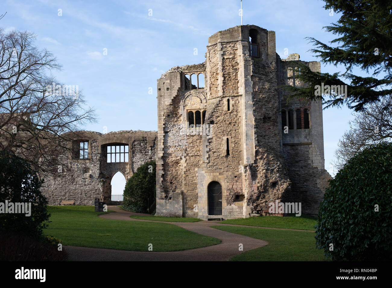 Ruinen von Newark Castle Nottinghamshire Stockfoto