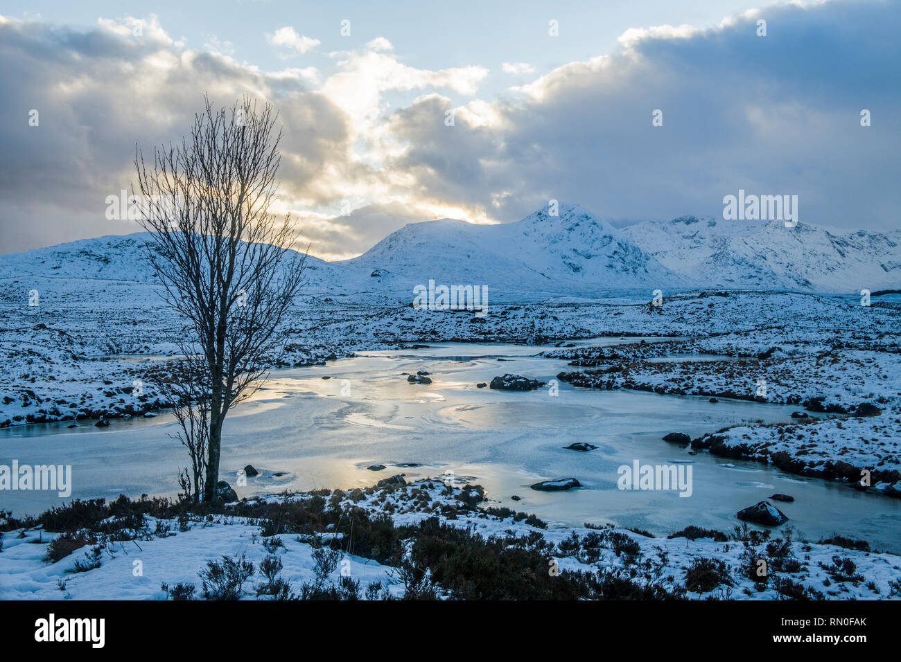 Rannoch Moor North West Highlands von Schottland Stockfoto