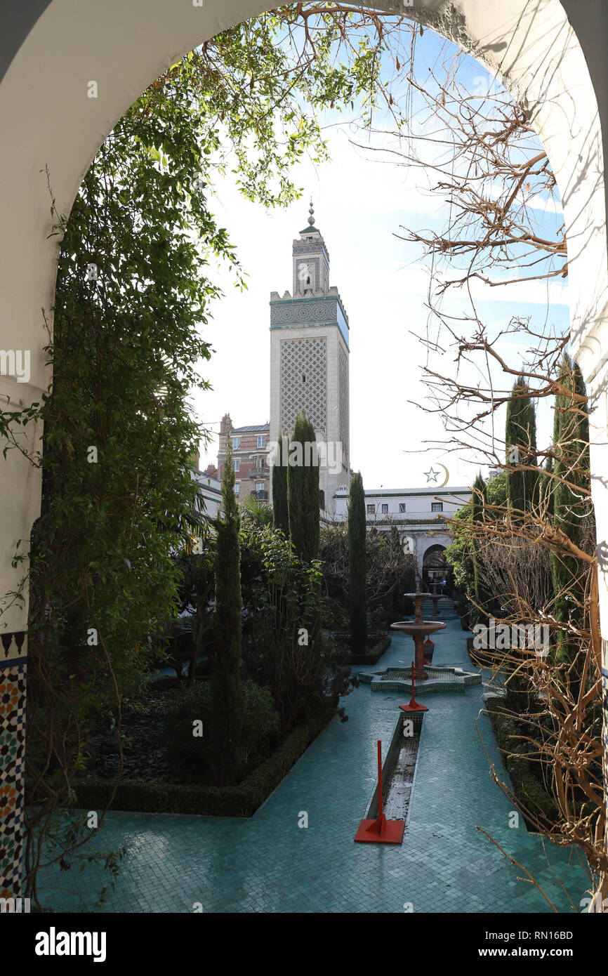 Große Moschee von Paris-muslimischen Tempel in Frankreich. Stockfoto