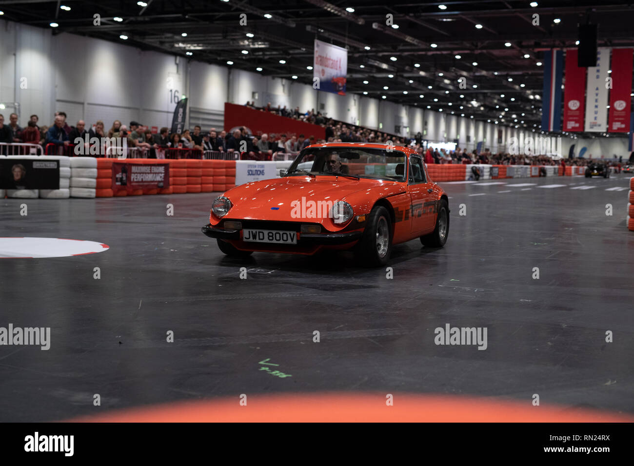 London, Großbritannien. 16. Februar 2019. Classic Cars bei der London Classic Car Show 2019, Samstag, 16. 2019 Credit: DP-Fotografie/Alamy leben Nachrichten Stockfoto
