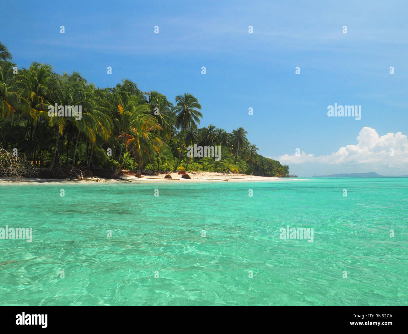 Insel Cayo Zapatilla in Bocas del Toro, Panama Stockfoto