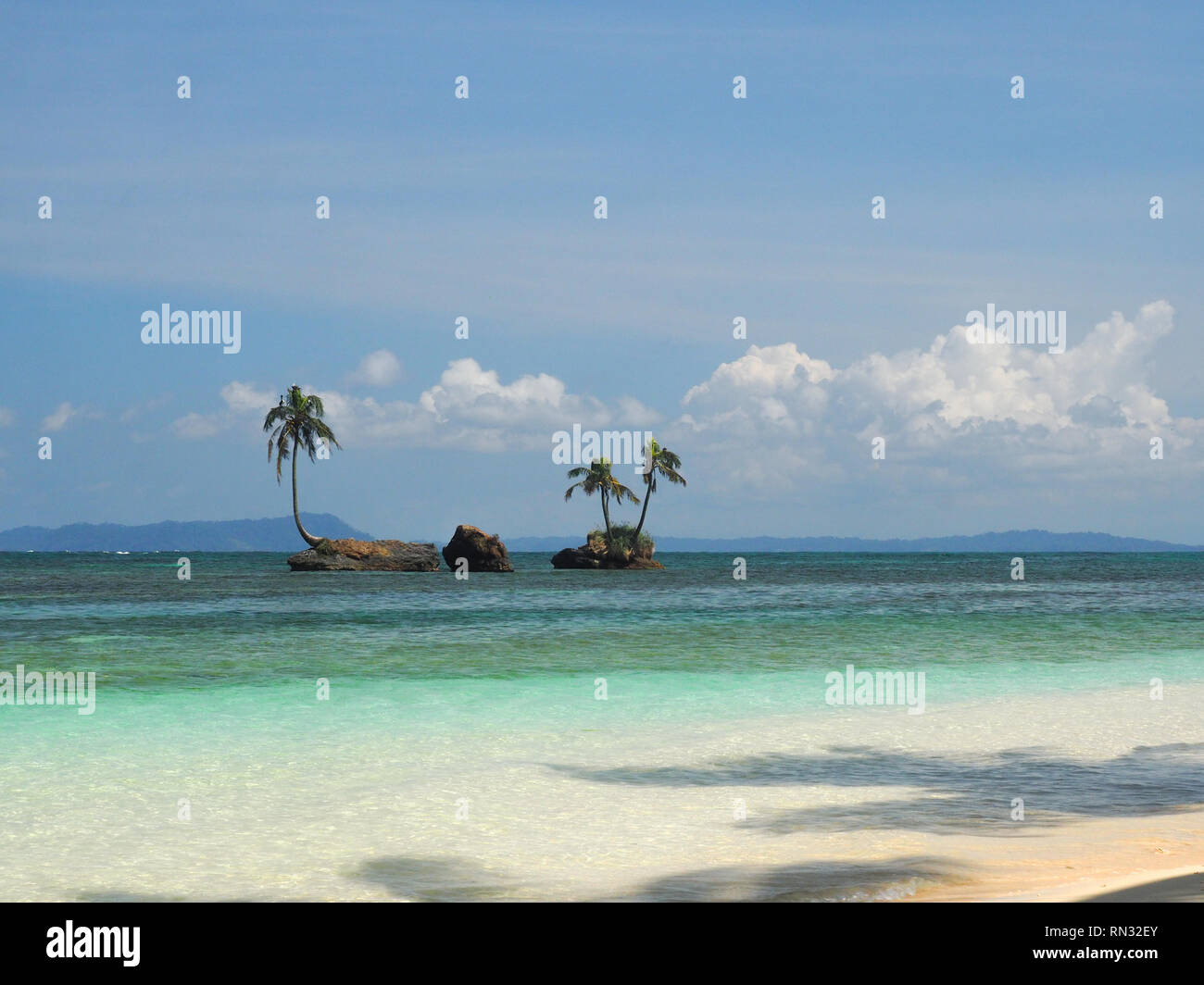 Kleine Insel in Bocas del Toro, Panama Stockfoto