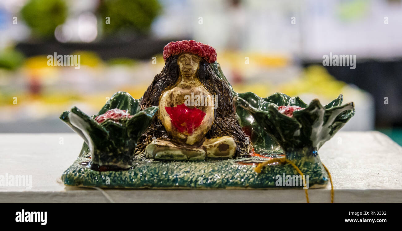 Maui - Hawaii Maiden Skulptur Stockfoto