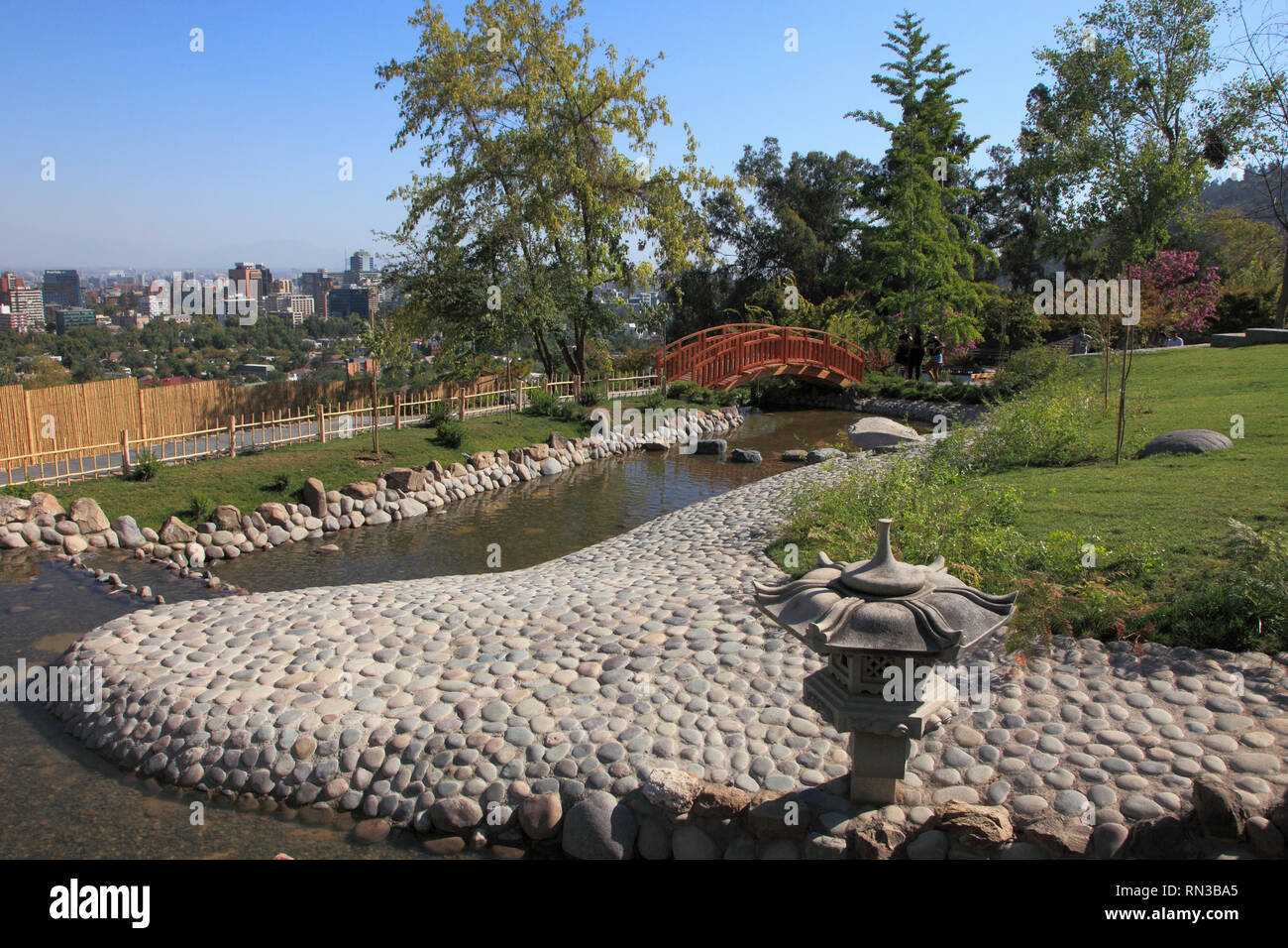 Chile, Santiago, Japanischer Garten, Stockfoto