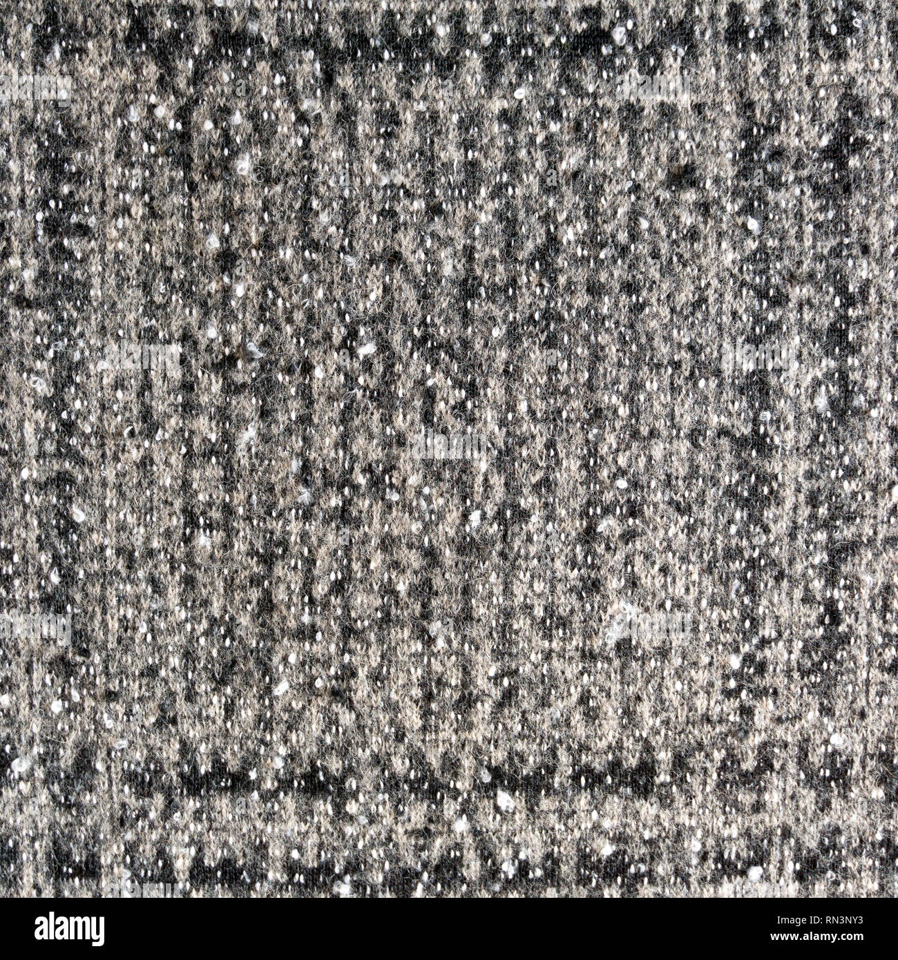 Echten heather Gestrick aus Wolle strukturierten Hintergrund. Greey Stoff Textur. Hintergrund mit feinen Streifenmuster. Stockfoto