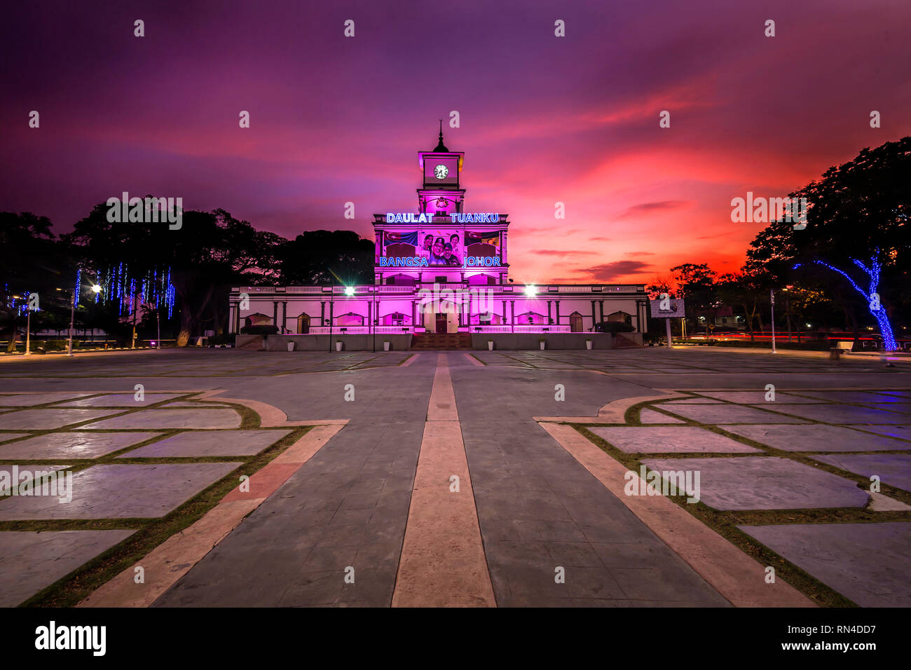 Muar oder Bandar Maharani ist eine historische Stadt und die Hauptstadt von muar Bezirk, Johor, Malaysia. Stockfoto