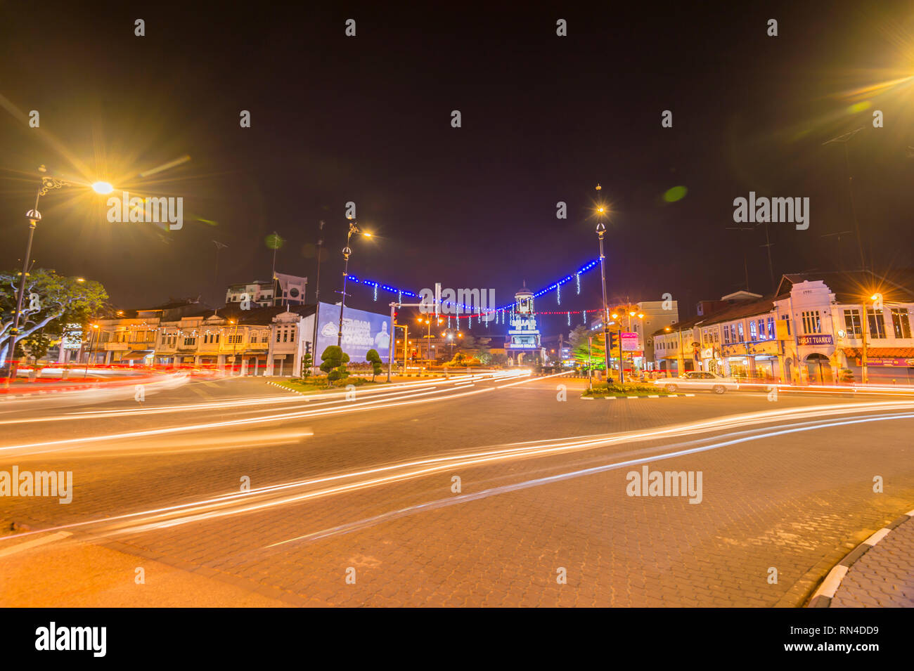 Muar oder Bandar Maharani ist eine historische Stadt und die Hauptstadt von muar Bezirk, Johor, Malaysia. Stockfoto
