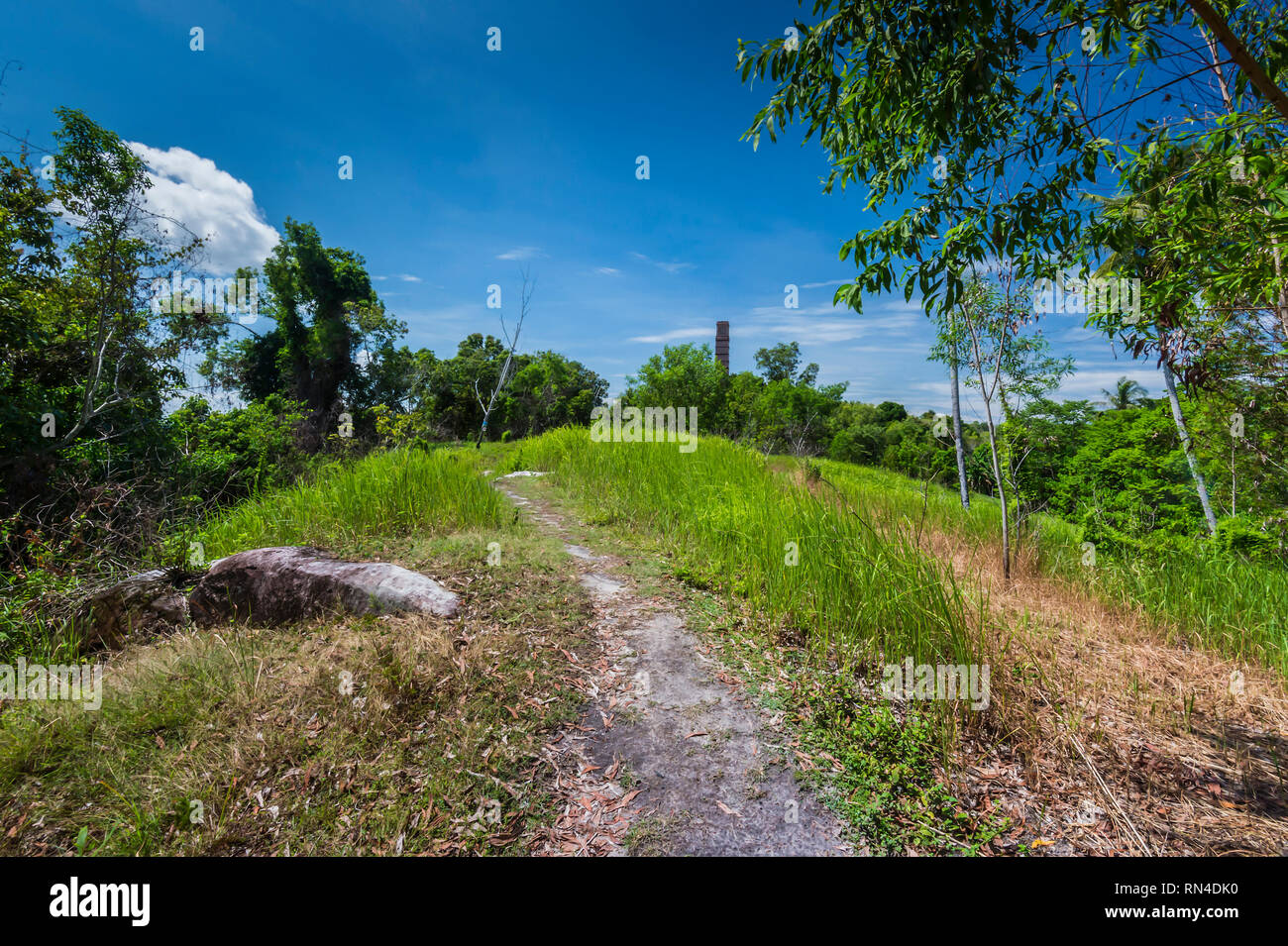 Kubung Hill und Schornstein Museum in Labuan Island Stockfoto