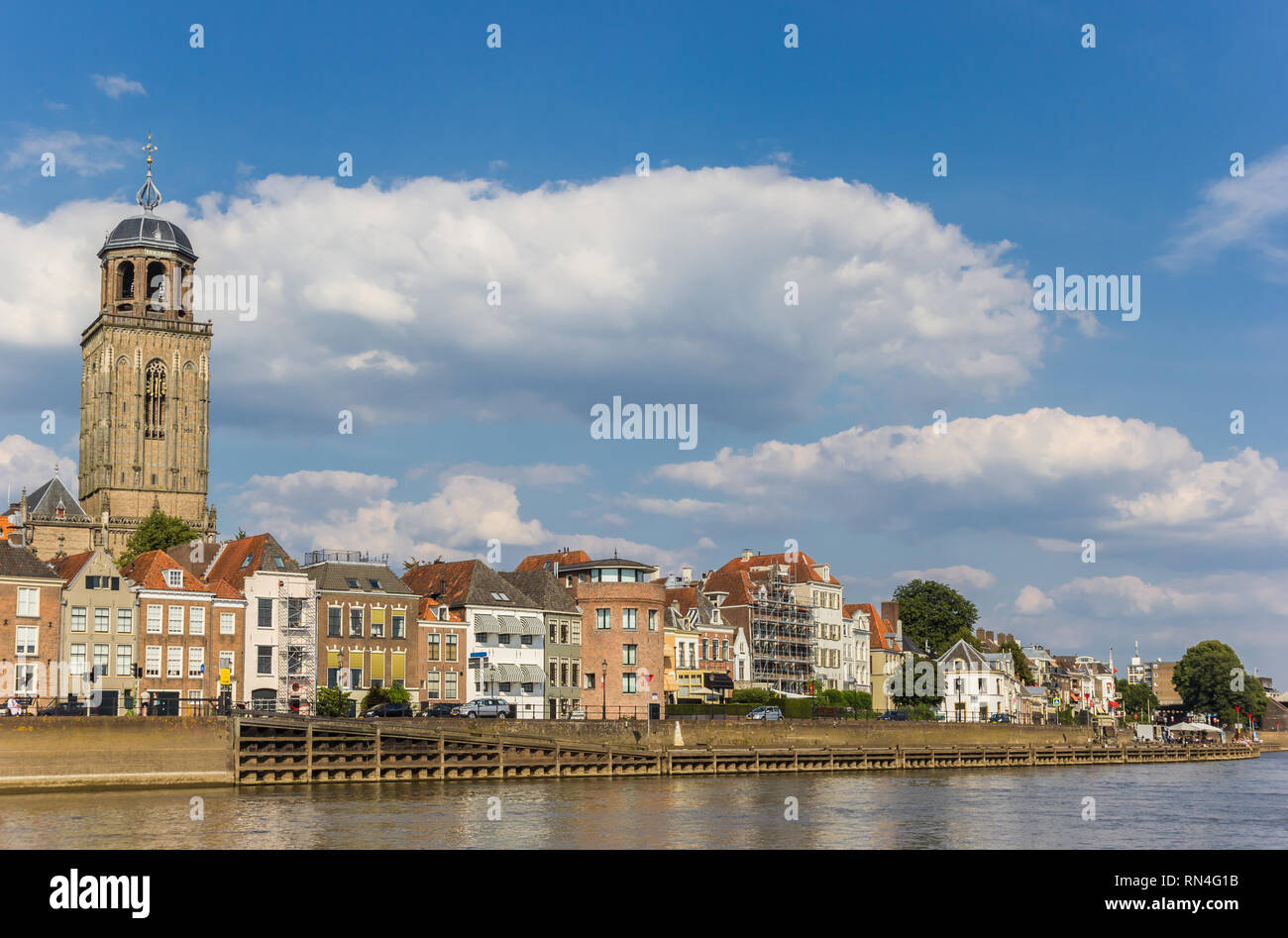 Historische Stadt Deventer, an der Ijssel in den Niederlanden Stockfoto