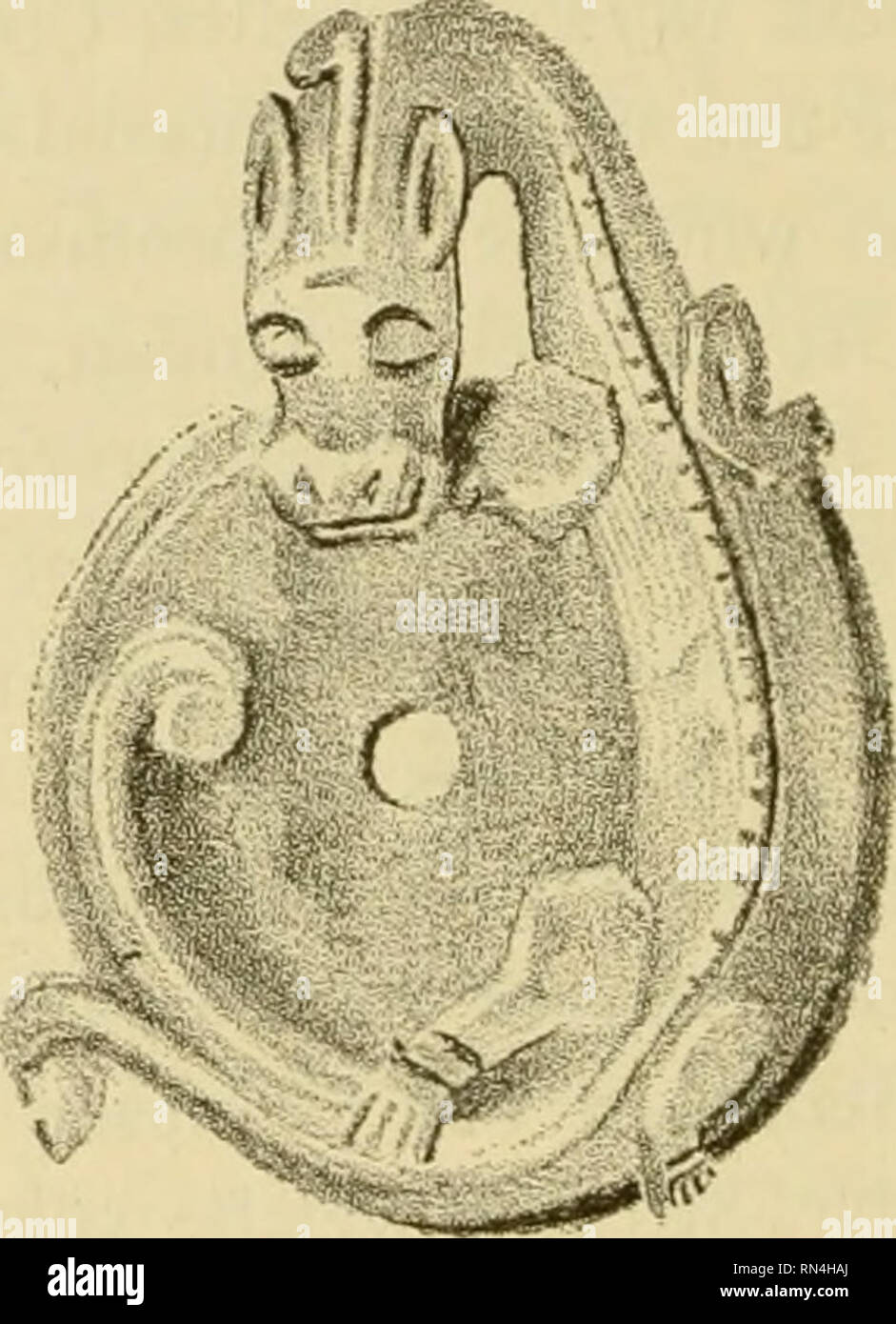 . Annalen des Naturhistorischen Museen in Wien. Naturhistorisches Museum (Österreich); Naturgeschichte. 28 o Dr. M. llaberlandi. Stimmt, welch' letztere Ich; ern igv Nephritstückchen in der Tasche Gürteltaschen und 5/6 des Sprechens (als Schutz gegen bösen Blick und sonstige Bezauberung) in der Hand reiben. Bezüglich der zugeschriebenen Heilkraft für diesen rollsteinen Nierenkrank - heiten darf wohl die zufällige Exemplare mancher Aehnlichkeit mit der Form der Niere (wie sie auch zahlr unserer Stücke zeigen) nach dem bekannten Gesetz der Sympatheti-schen Mittel und curen als Grund angesprochen werden. Stockfoto