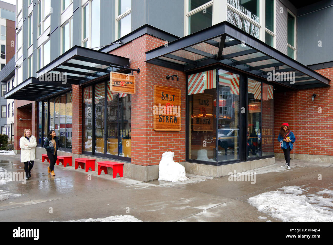 Salt & Straw, 714 E Pike St, Seattle Foto von einer Gourmet-Eisdiele im Capitol Hill-Viertel. staat washington Stockfoto