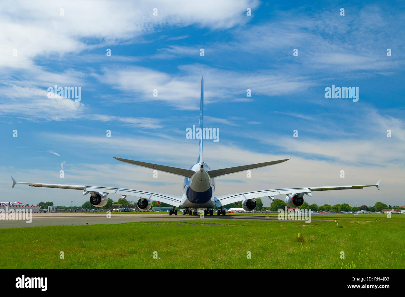 Frankreich, Seine Saint Denis (93), Paris-Le Bourget Flughafen, International Paris Air Show 2009, Airbus A380 Stockfoto