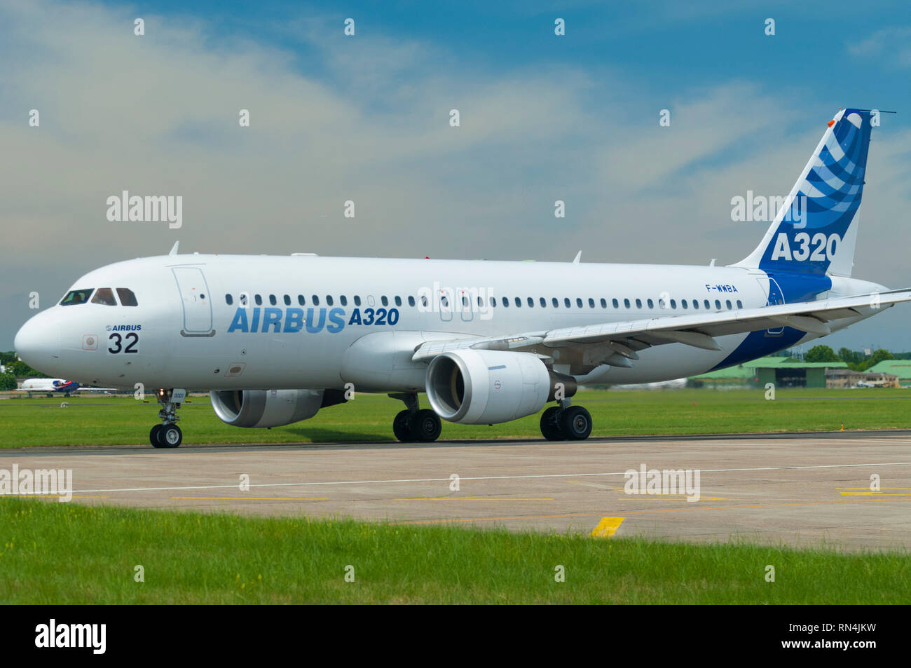 Frankreich, Seine Saint Denis (93), Paris-Le Bourget Flughafen, International Paris Air Show 2009, Airbus A320 Stockfoto