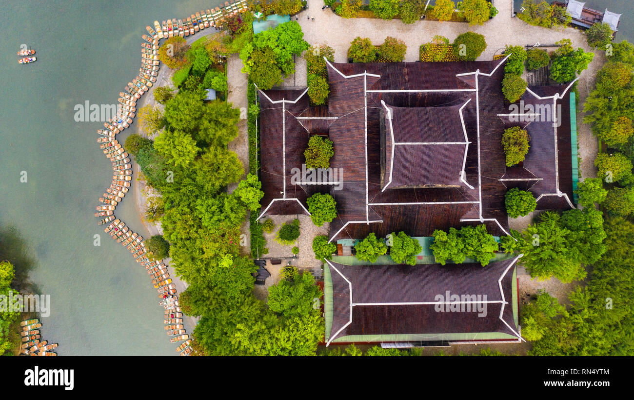 Bai Dinh Pagode, Ökotourismus Trang eine Bootstour, Ninh Binh, Vietnam Stockfoto