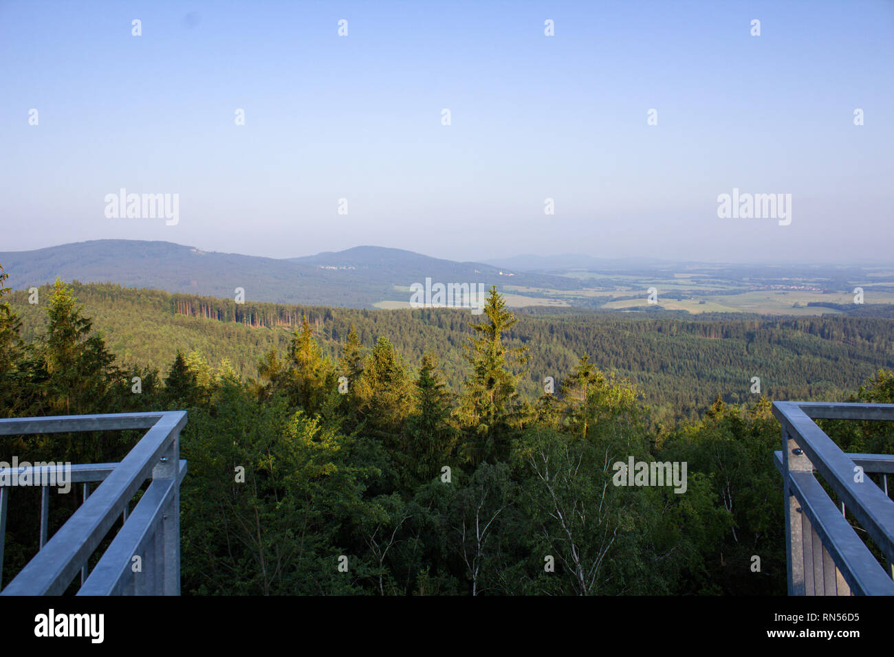 Vantage Point Mandelstein zu Dorf Dobra Voda, Österreich Stockfoto