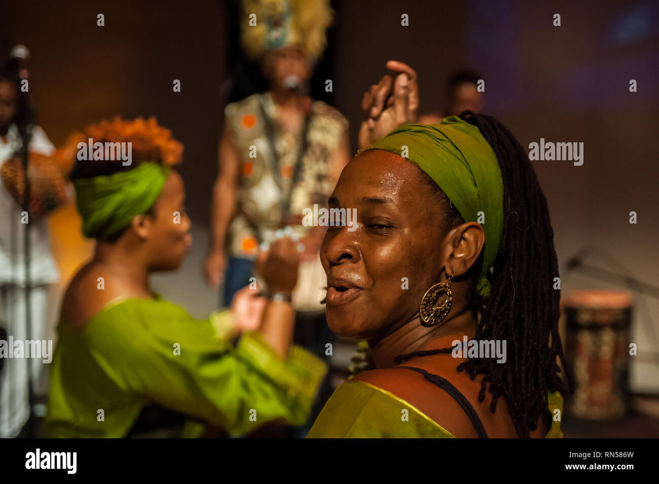 Live Musik im Orpheum Theater im Central Business District von New Orleans, Louisiana, Vereinigte Staaten von Amerika Stockfoto