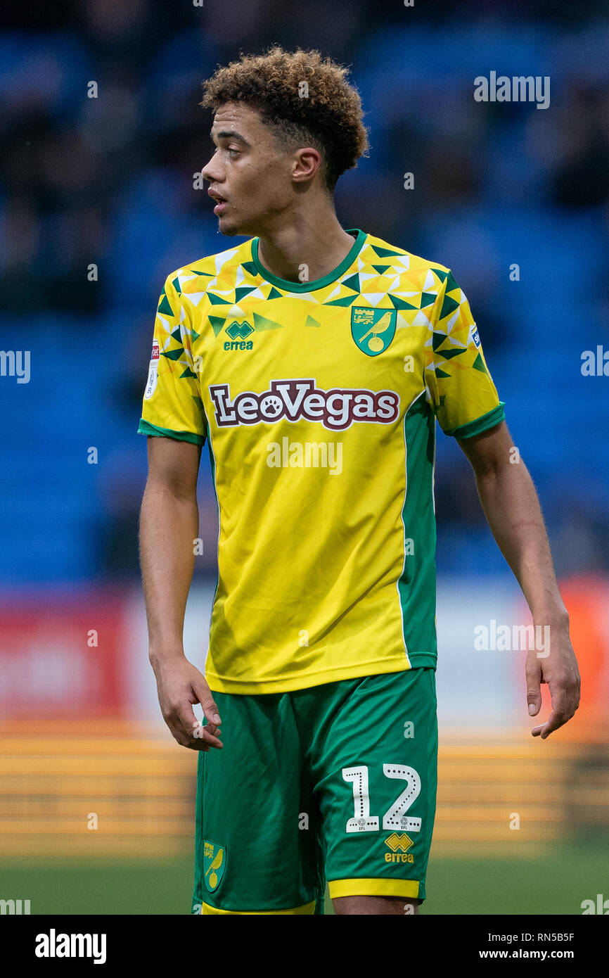 Norwich City Jamal Lewis 16. Februar 2019, Universität Bolton Stadium, Bolton, England; Sky Bet Meisterschaft, Bolton Wonderers vs Norwich City; Quelle: Terry Donnelly/News Bilder der Englischen Football League Bilder unterliegen DataCo Lizenz Stockfoto