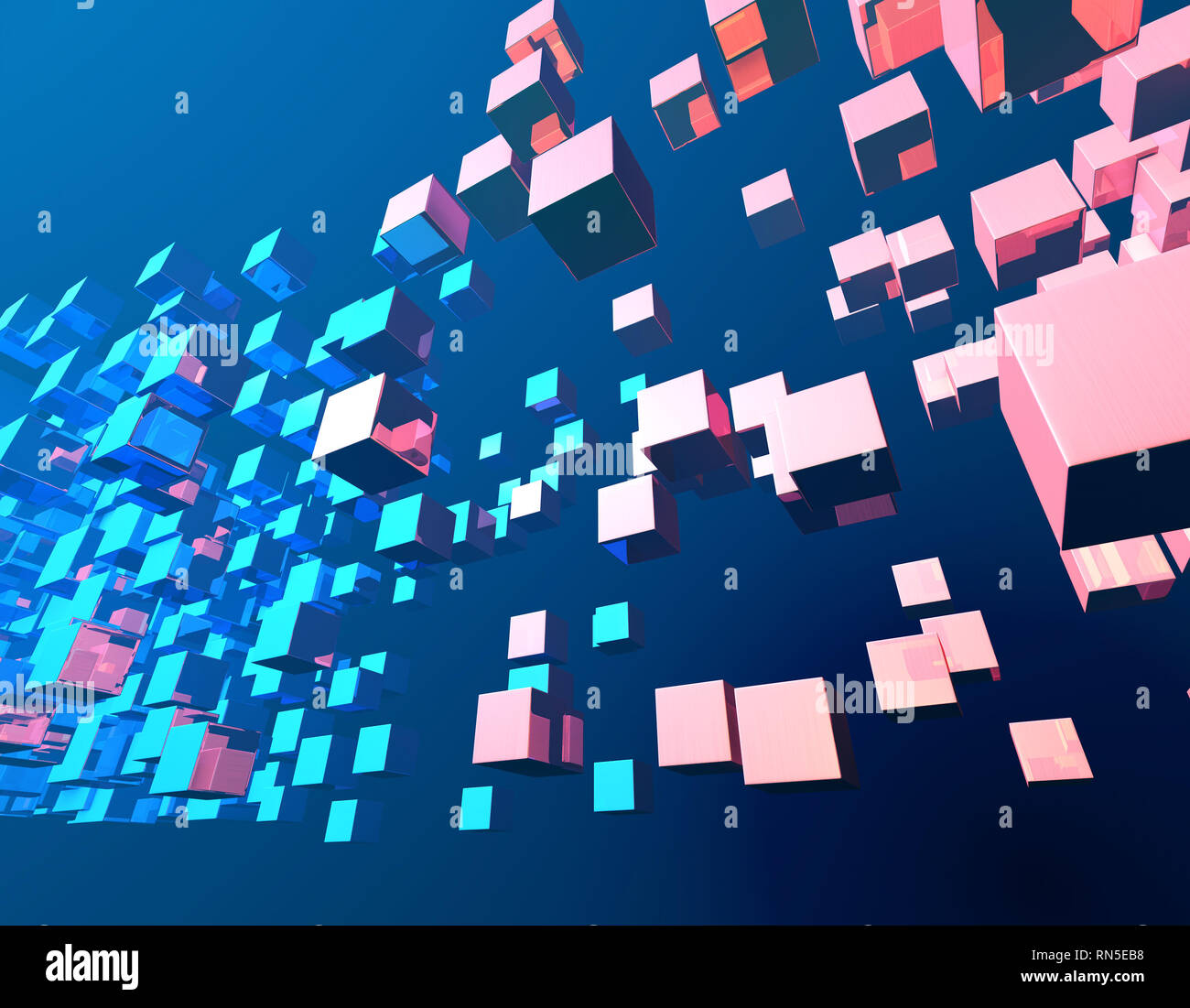 Cube Intelligent Technology, Network Program und Data Stockfoto