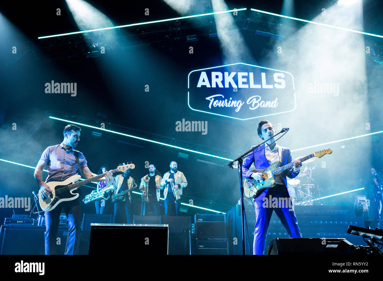 Toronto, Kanada. 16. Februar 2019. Arkells Multiprotokollkarte bei Scotiabank Arena, Toronto Credit: topconcertphoto/Alamy leben Nachrichten Stockfoto