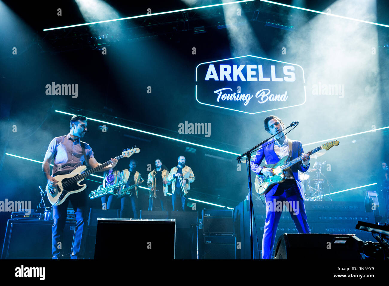 Toronto, Kanada. 16. Februar 2019. Arkells Multiprotokollkarte bei Scotiabank Arena, Toronto Credit: topconcertphoto/Alamy leben Nachrichten Stockfoto