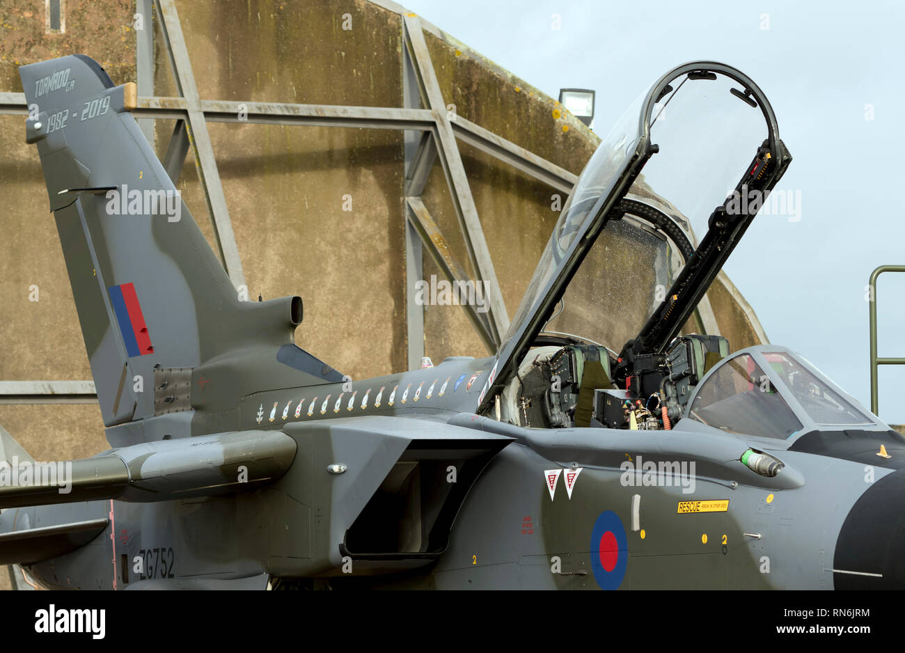 RAF Tornado GR4 an RAF Marham in neue Camo livery Regelung Stockfoto
