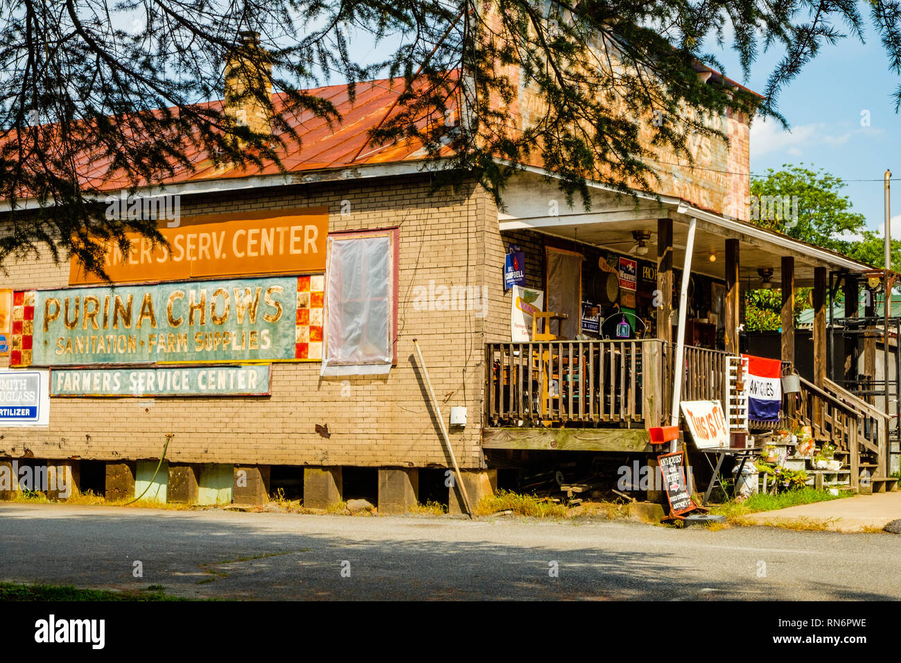 Gerber antiken Speicher, 105 Church Street, Madison, Virginia Stockfoto