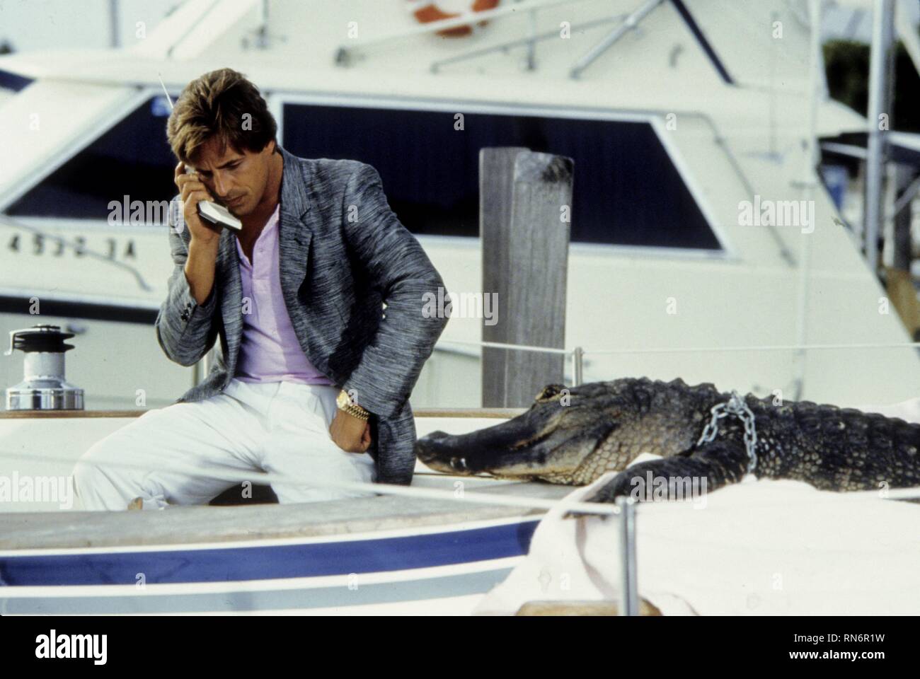 DON JOHNSON, MIAMI VICE, 1984 Stockfoto