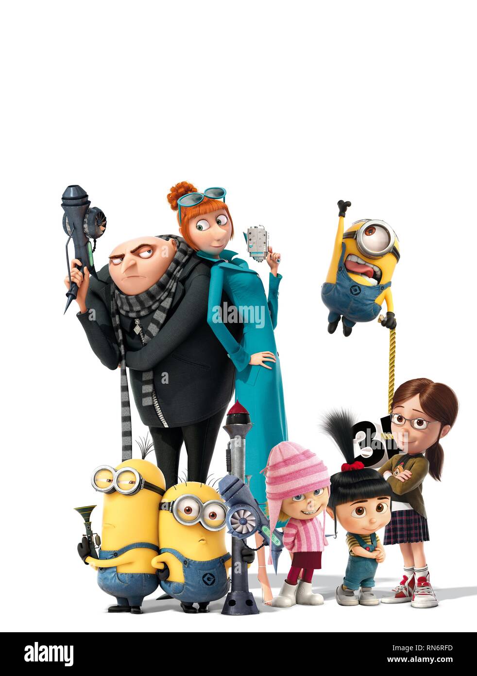 Gru Lucy Wilde Schergen Edith Margo Agnes Despicable Me2 2013 Stockfotografie Alamy