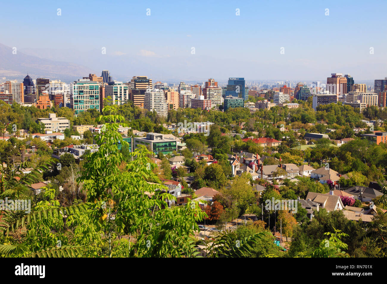 Chile, Santiago, Barrio Providencia, allgemeine Ansicht, Skyline, Panorama, Stockfoto