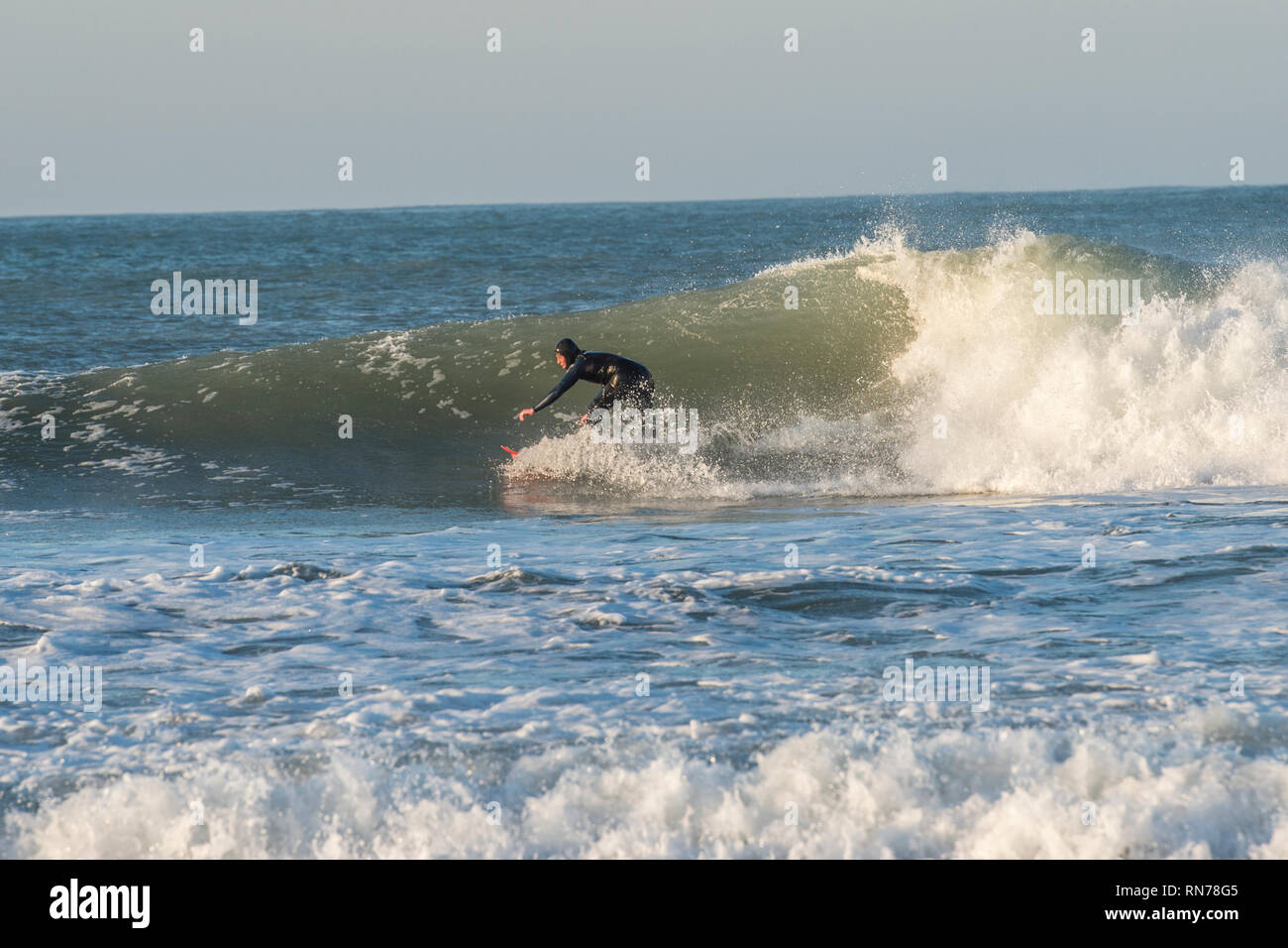 Surfen in Cornwall. Stockfoto