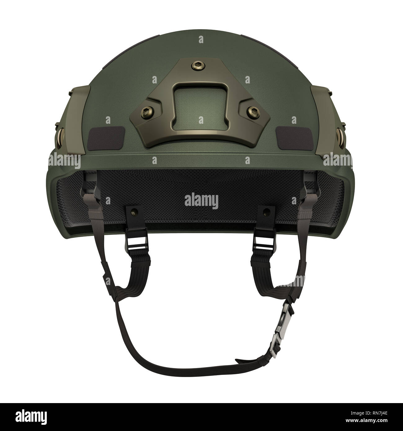 Bekämpfung der Helm, 3D-Rendering auf weißem Hintergrund Stockfoto