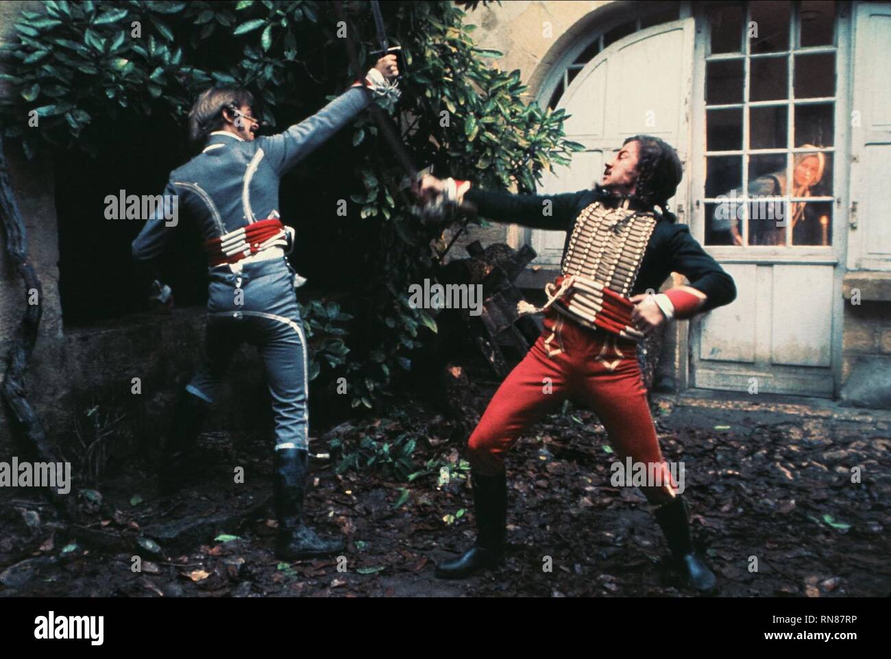 CARRADINE, Keitel, die DUELLISTEN, 1977 Stockfoto