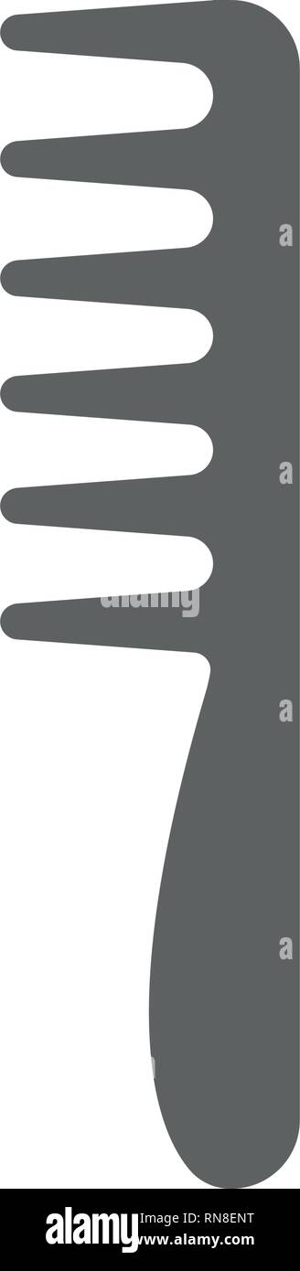 Kamm Symbol in Flat Style Vektor Symbol für Apps, UI, Websites. Haarbürste graues Symbol Vektor Illustration. Konzept Salon, Hair Care. Stock Vektor