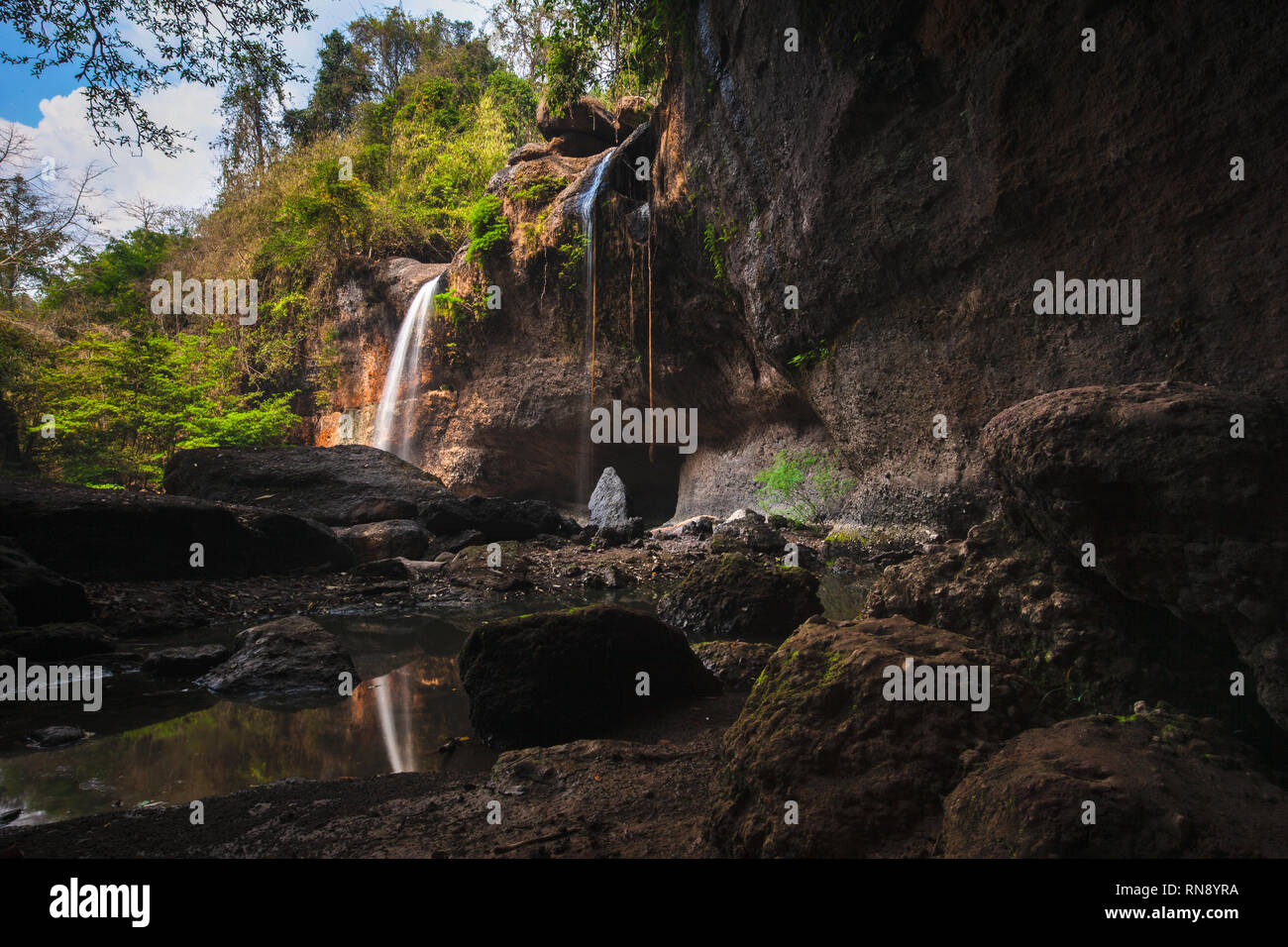 "Haew Suwat Wasserfall' Khao Yai Nationalpark, Thailand Stockfoto