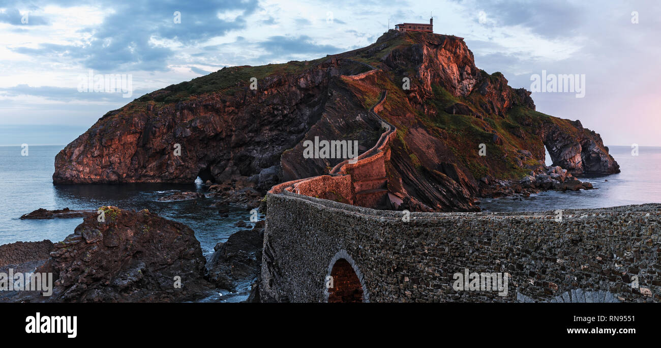 San Juan de Gaztelugatxe Insel im Baskenland, Spanien Stockfoto