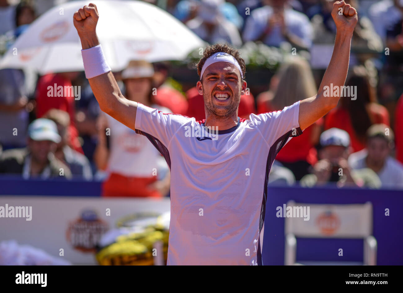 Marco Cecchinato (Italien). Argentinien Open 2019 Champion Stockfoto