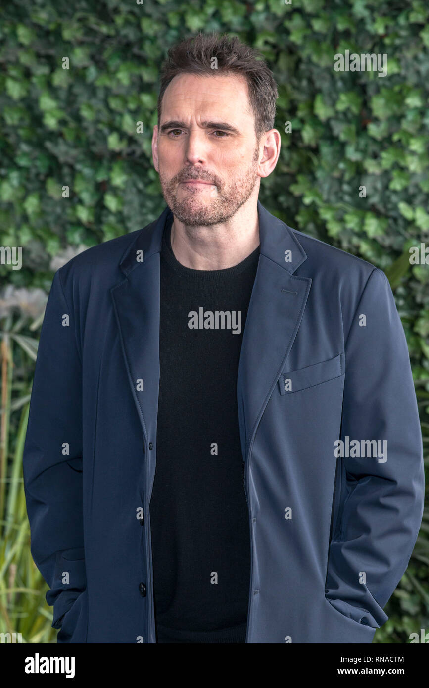 Rom, Italien. 18. Feb 2019. Matt Dillon die Teilnahme am Fotoshooting von "Das Haus, das Jack gebaut' an Bernini Bristol Hotel in Rom Credit: Silvia Gerbino/Alamy leben Nachrichten Stockfoto