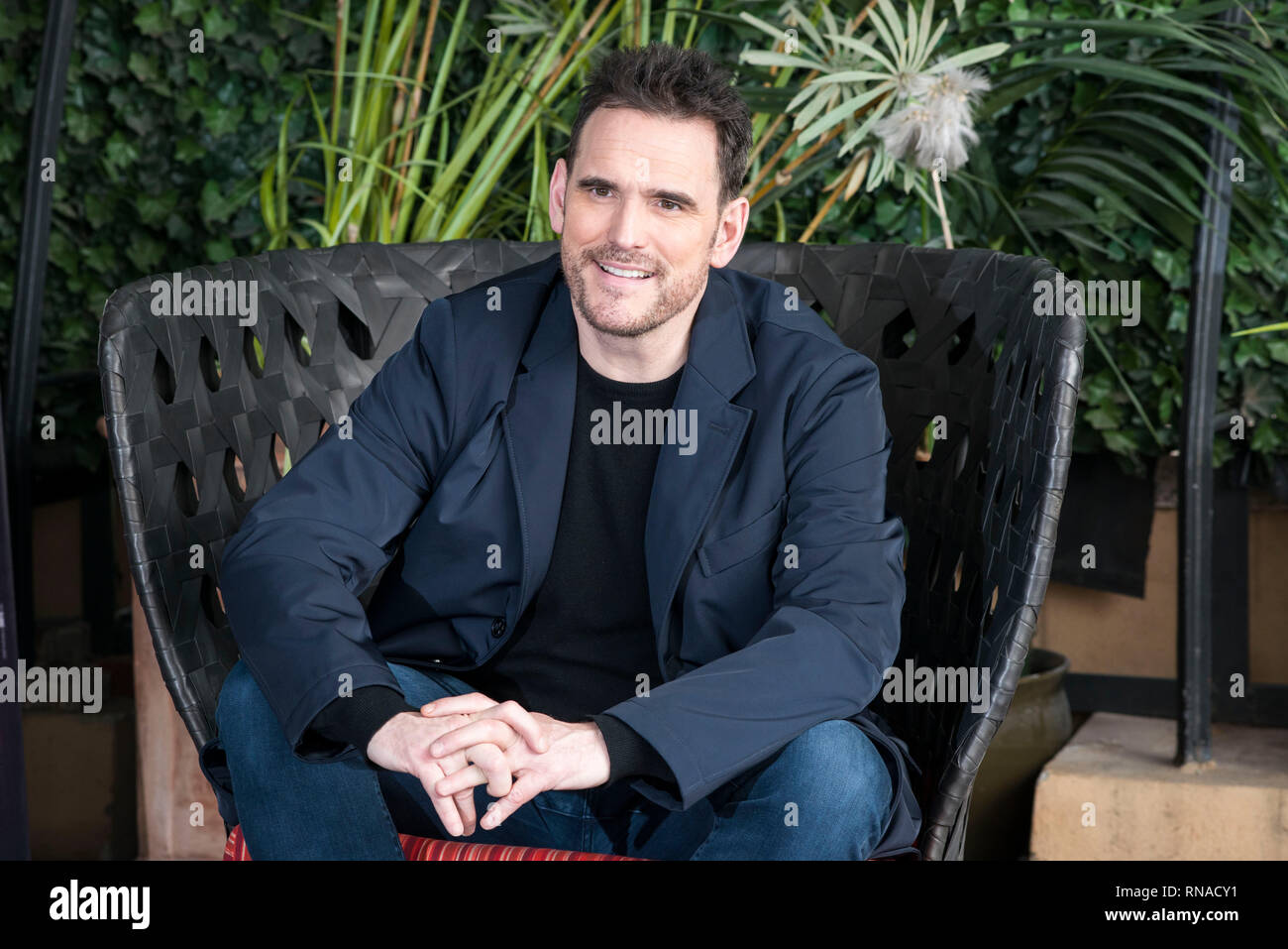 Rom, Italien. 18. Feb 2019. Matt Dillon die Teilnahme am Fotoshooting von "Das Haus, das Jack gebaut' an Bernini Bristol Hotel in Rom Credit: Silvia Gerbino/Alamy leben Nachrichten Stockfoto