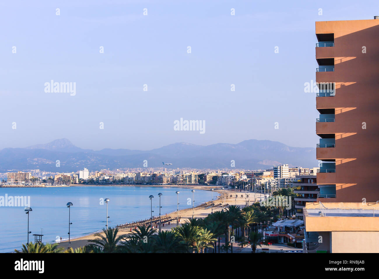 Strand Arenal auf Mallorca Stockfoto